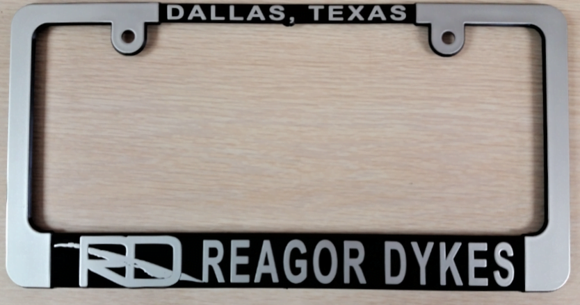 Matte Silver License Plate Frames