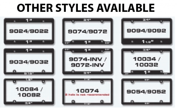 Matte Silver License Plate Frames - Image 2