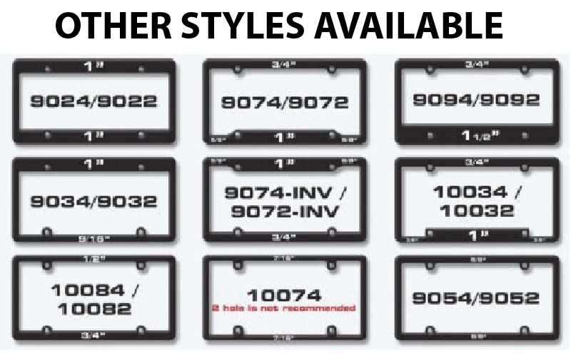 Matte Silver License Plate Frames - Image 2