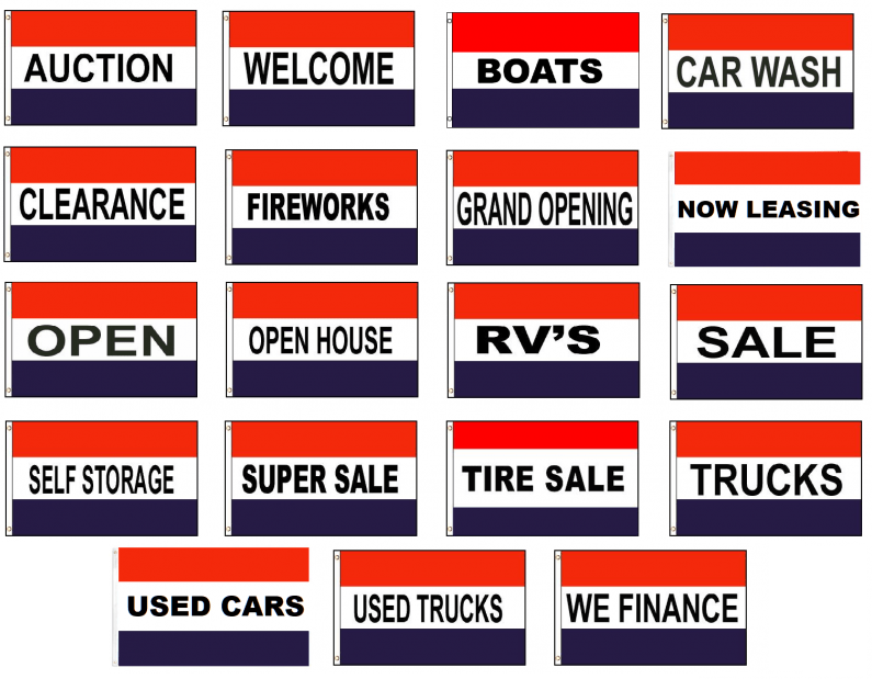 Red White Blue Message Flags 3 X5 Chestersweb